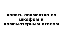 ковать совместно со шкафом и компьютерным столом 